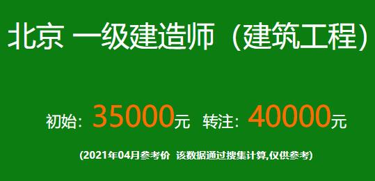 2021北京一级建筑建造师挂靠价格