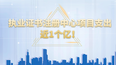 执业证书注册中心项目支出近1个亿！