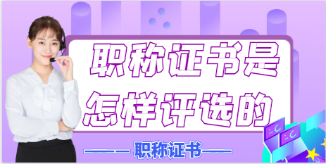 职称证书是怎样评选的？