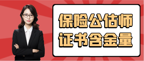 保险公估师证书含金量